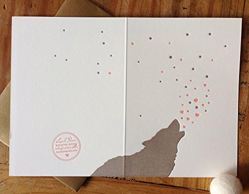 Lark Press Wolf Howling Blank Card, 3.5 X 4.75 (1)