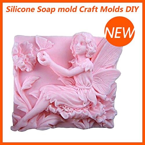Cjeremy2000 C089 Butterfly Girl Craft Art Silicone Soap mold Craft Molds DIY Handmade Candle Molds
