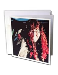 gc_80180_1 Jos Fauxtographee Cutout - A woman in glasses and a red wig for Halloween - Greeting Cards-6 Greeting Cards with envelopes