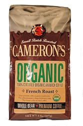 Cameron's Organic French Roast Whole Bean Coffee, 32-Ounce Bag