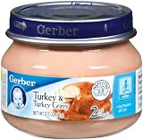 Gerber 2nd Foods Meats, Turkey & Turkey Gravy, 2.5-Ounce (Pack of 12)