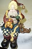 Boyds Bears Carvers Choice Shelf Sitter Santa and the Final Inspection #370003 LE
