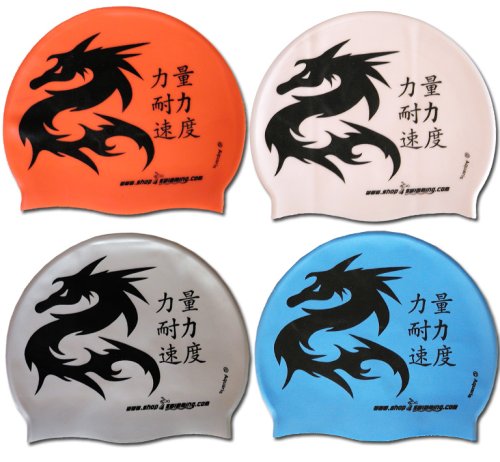 Badekappe Aquaris Silikonkappe DRAGON