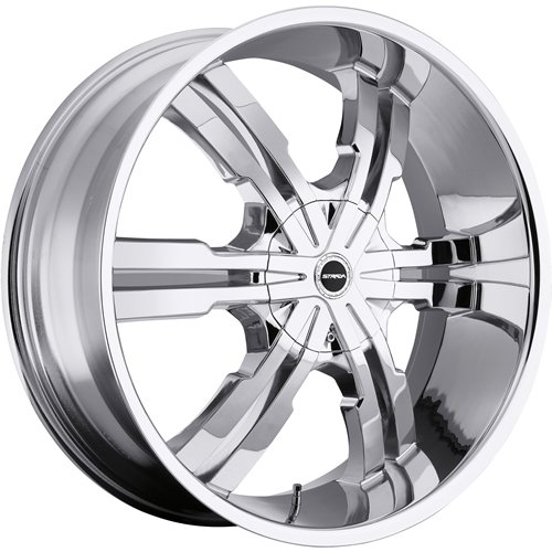 STRADA WHEELS VETRO CHROME 6X5.5 +24 - 24X9.5
