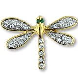 Sparkling Crystal Dragonfly Brooches Pin - B00078MNQE