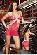 Distinguished Strappy Fishnet Halter Dress Sexy Lingerie – One Size in Fuchsia Immediately