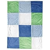 Hudson Baby Multi-Fabric 12-Panel Blanket, Blue by Hudson Baby [並行輸入品]