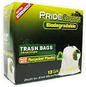 Biodegradable 13-Gallon White Drawstring Tall Kitchen Bags, Biodegradable Pack of 2 (180 Bags)