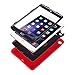 HOcase iPad mini 4 Case - Dual Layer Rugged Shockproof Protective Case with Tough Tire Design for iPad mini 4 (Red+Black)