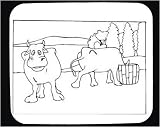 Decorated Mouse Pad with "black and white", Latvia, cows, trees, farming, Europe, "animal husbandry", landscape, bovine