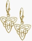 10 Karat Yellow Gold Celtic Style Knot Earrings