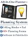 2010/2011 - All-In-One Day-Planner Organizer Journal - Includes 3-Ring Binder w. tabs + Planning Tools CD for Daily Planning, Journaling, Weekly Plans, Monthly Goal Setting, and Annual Long Term Reflections --- Also Saves $$$ By Printing Own Planning Form