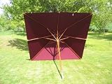 Sonnenschirm Schirm Marktschirm 3x3 3m X 3m eckig Burgund/Rot