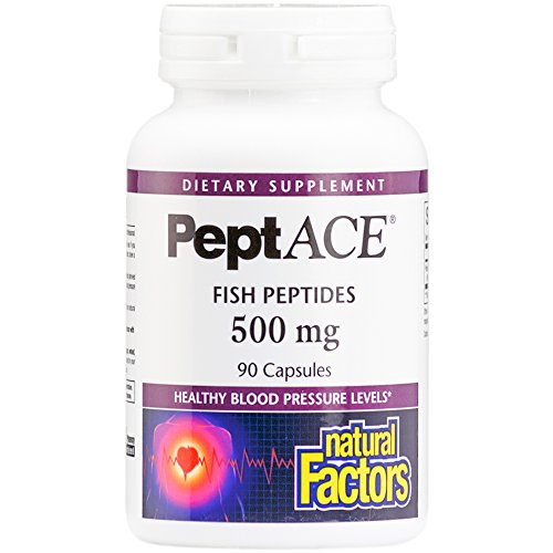 Natural factors - peptace 500mg, fish peptides, 90 caps…