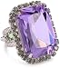 Sorrelli “Chantilly Lace” Octagonal Crystal Cocktail Silver-Tone…