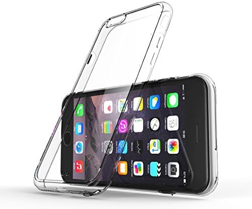 QuGi® iphone 6 case Air Cushioned Transparent Hybrid Bumper Case for the Apple iPhone 6 (4.7in) ●Crystal Clear "Liquid Skin" Smartphone Accessory ●Ultra Slim Cell Phone Protection That Increases Grip To Prevent Drops & Slips ●Made With Anti-Scratch TPU Technology