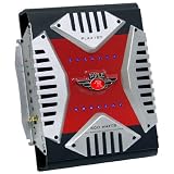 PYLE PLA-2180 Red Elite 600-WATT 2 Channel Bridgeable Mosfet Amplifier