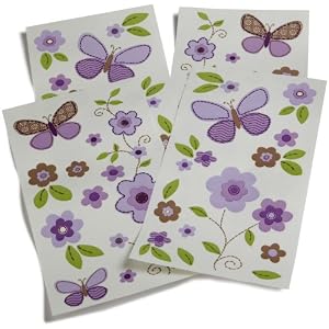 Carter's Garden Party Wall Decals, Lilac