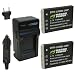 Wasabi Power Battery (2-Pack) and Charger for Olympus LI-80B and Olympus T-100, T-110