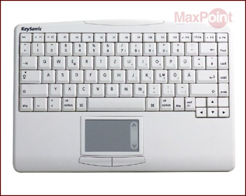Childrens Toyshop  Electronics : Keysonic 540RF MAC White Wireless keyboard with touchpad mouse