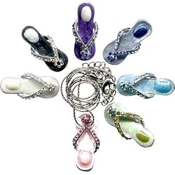 Flip Flop Rhinestone Necklace