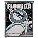 Florida Marlins Jacquard Woven Blanket Throw