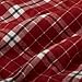 Amazon Brand – Pinzon Lightweight Cotton Flannel Sheet Set - Queen, Bordeaux Plaid