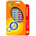 STABILO EASYcolors 12er Etui mit Spitzer links - ergonomische Buntstifte