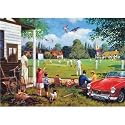 Falcon Deluxe Puzzle - Cricket on the Green (1000 pieces)