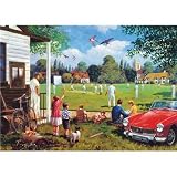 Falcon De Luxe - Scenery Collection - Cricket On The Green 1000 Piece Jigsaw Puzzle