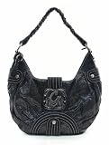 Guess - Guess Black Regal Hobo Vinyl Handbag