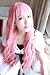 NANA Layla Serizaw milkshake pink curly wavy Cosplay wig/ lady wig + free pink wig cap