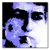 Bob Dylan Pop Art Stretched Box Canvas Print - Gallery Wrapped - (12x12 Inches)