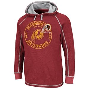 NFL Washington Redskins Men's Team Spotlight II Long Sleeve Pull Over, Dark Garnet/Steel, Large