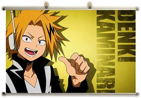 Canvas Wall Scroll Poster (32x20 inches) Anime Boku No Hero Academia Denki Kaminari My Hero Academia_715559