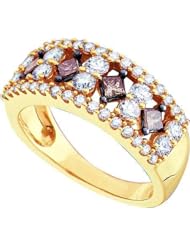 1.25CTW COGNAC DIAMOND LADIES FASHION BAND