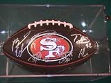 2011 San Francisco 49ers Team Signed Autographed Full Size Football Alex Smith,frank Gore Coa + Hologram w/ Football Holder