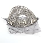 1x Vintage Metall Organza Schulterst�...