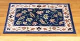 モケット織シルクマット　80×150cm　ブルーの画像
