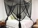 TMS® 4 (Four) Corner Post Bed Black Canopy Mosquito Net Full Queen King Size Netting