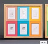 ナカバヤシ　インテリアフォトフレーム　シェル　L判6面　　フ-TW-143-P(ピンク) 文具・玩具 文具 [並行輸入品]