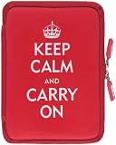 NeoSkin Kindle Zip Sleeve, Keep Calm and Carry On (Neoprene Kindle Cover, Kindle Case)
