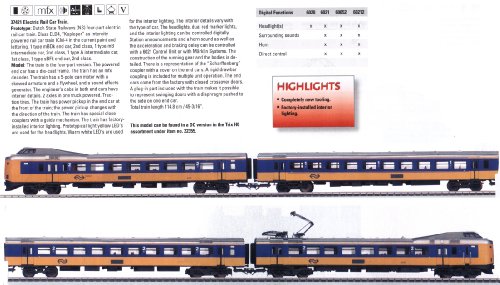 Marklin Dutch State Railways Four-Part Electric HO scale Rail Car Train-image