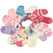 12 Pairs Baby Girls Newborn Infant 0-6 month Size 1-2 Crew Mid Calf Socks Set