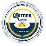 Licensed Corona Extra White Round Beer Bar Neon Clock