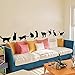 Ussore Cats Wall Stickers Art Decals Mural Wallpaper Decor DIY Decoration for Home living room bedroom bathroom kitchen
