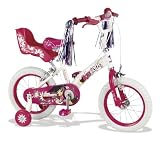 KidCool Serena Girls Bike - White/Pink, 14-Inch