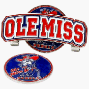 Mississippi Rebels Hat Clip Golf Ball Marker