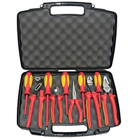 Knipex 989831US 10 -Piece Insulated High Leverage Industrial Tool Set by Knipex
