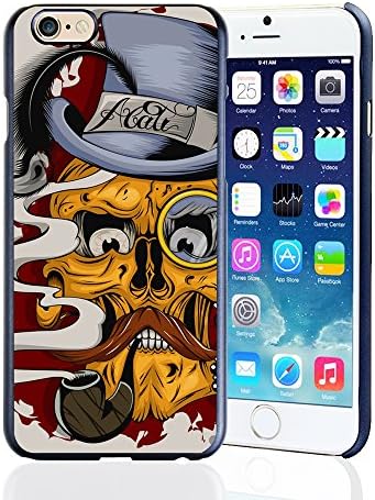 PEP Smoking Skull Case Phone Cover for Iphone 6 Case (4.7)